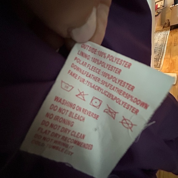 Purple Down Jacket - Picture 7 of 7